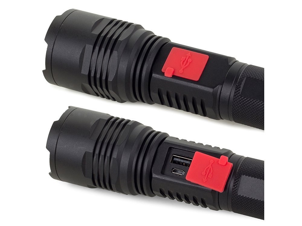 MOCNA LATARKA WOJSKOWA CREE LED USB XML-L T6 POWER BANK